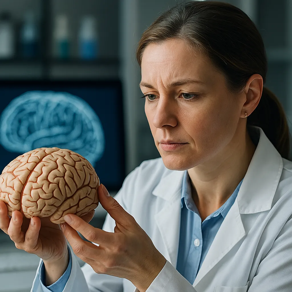 뇌 연구하는 모습